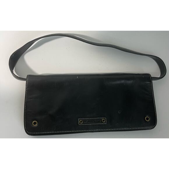 Vintage Anne Klein Clutch - Red Lining with Shoukder Strap - Picture 1 of 6